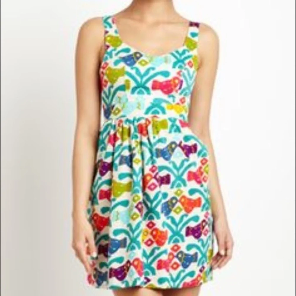 Judith March bird tie back dress - Picture 4 of 8